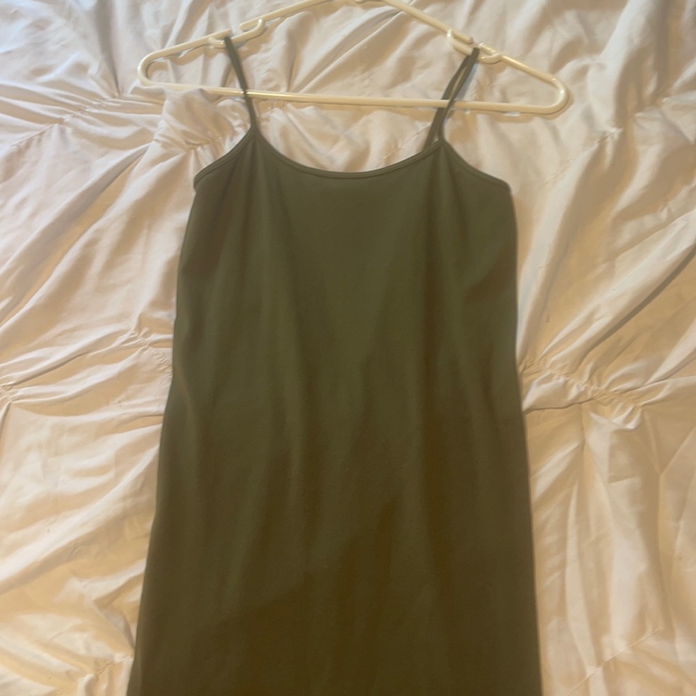 SORELLA OLIVE GREEN FITTED DRESS